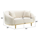 Acme Furniture Martina LV03851 Loveseat with 2 Pillows IMAGE 9