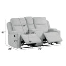 Acme Furniture Galya LV04681 Motion Loveseat with Console IMAGE 9