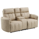 Acme Furniture Elison Reclining Fabric Loveseat with Console LV05401 IMAGE 2