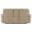 Acme Furniture Elison Reclining Fabric Loveseat with Console LV05401 IMAGE 6