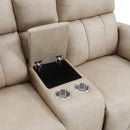 Acme Furniture Elison Reclining Fabric Loveseat with Console LV05401 IMAGE 7
