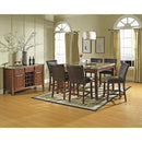 Steve Silver Furniture Montibello Counter Height Dining Table with Marble Top Montibello MN5454PT IMAGE 2