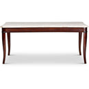Steve Silver Furniture Marseille Dining Table with Marble Top MS850WT IMAGE 2
