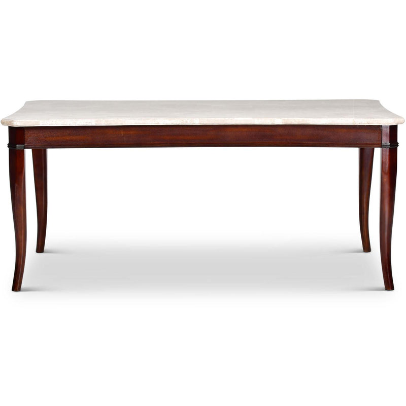 Steve Silver Furniture Marseille Dining Table with Marble Top MS850WT IMAGE 2