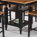 Steve Silver Furniture Square Candice Counter Height Dining Table with Pedestal Base Candice CD5454PTB IMAGE 1