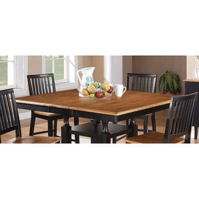 Steve Silver Furniture Square Candice Pub Height Dining Table with Pedestal Base Candice CD5454PTK IMAGE 1