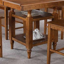 Steve Silver Furniture Square Candice Counter Height Dining Table with Pedestal Base Candice CD5454PTBK IMAGE 1