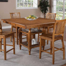 Steve Silver Furniture Square Candice Counter Height Dining Table with Pedestal Base Candice CD5454PTBK IMAGE 2