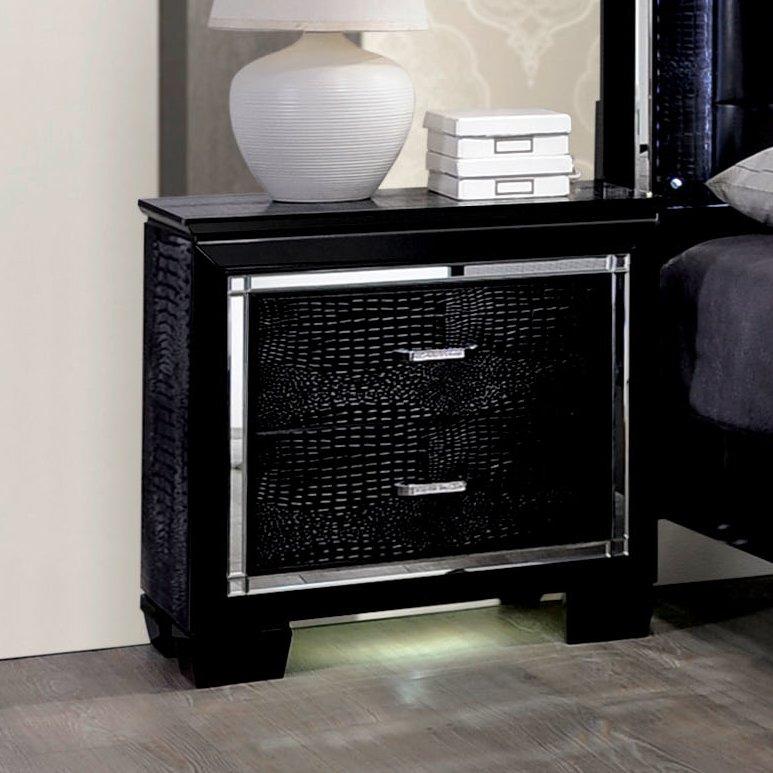  Furniture of America Bellanova CM7979BK 6 pc California King Upholstered Panel Bedroom Set IMAGE 6