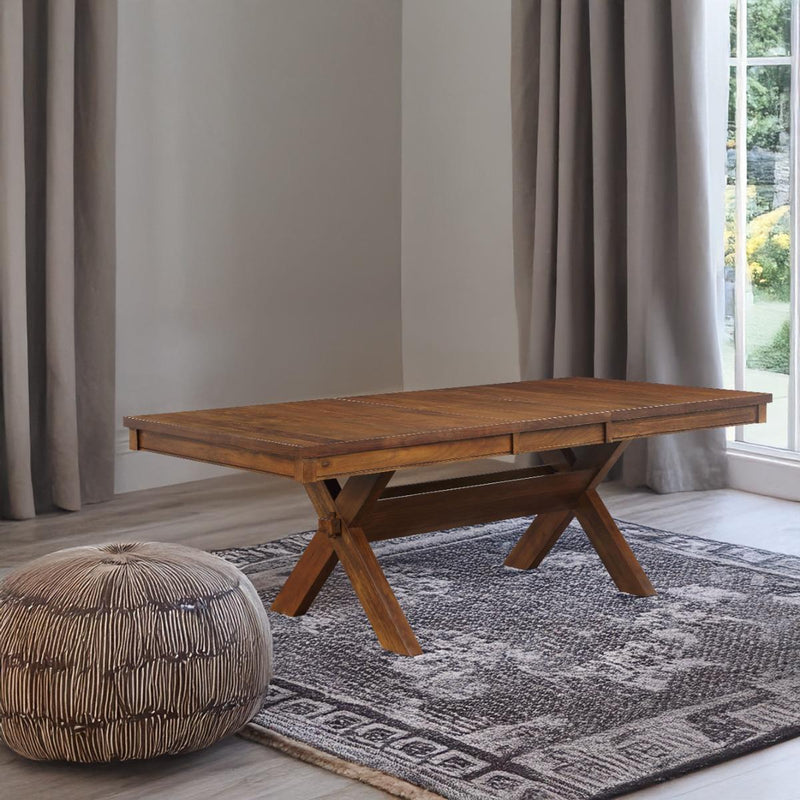 Acme Furniture Apollo Dining Table with Trestle Base 70000 IMAGE 1