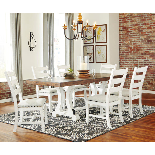  Signature Design by Ashley Valebeck D546D6 7 pc Dining Set IMAGE 1