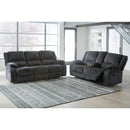  Signature Design by Ashley Draycoll 76504U1 2 pc Reclining Living Room Set IMAGE 2
