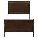 Coaster Furniture Louis Philippe 202411T Wood Twin Sleigh Bed - Cappuccino IMAGE 3