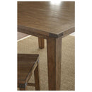 Steve Silver Furniture Square Hailee Counter Height Dining Table HA700PT IMAGE 2
