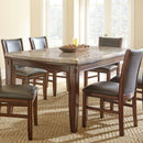 Steve Silver Furniture Eileen Dining Table with Faux Marble Top EE500T IMAGE 1