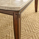 Steve Silver Furniture Eileen Dining Table with Faux Marble Top EE500T IMAGE 2