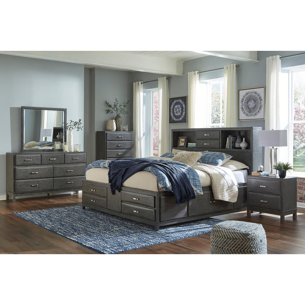  Signature Design by Ashley Caitbrook B476B8 5 pc Queen Bookcase Storage Bedroom Set IMAGE 1