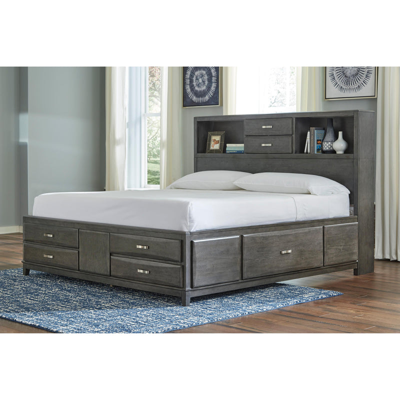  Signature Design by Ashley Caitbrook B476B8 5 pc Queen Bookcase Storage Bedroom Set IMAGE 2