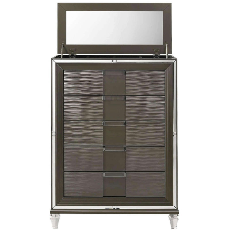  Elements International Twenty Nine TN600 7 pc Queen Platform Bedroom Set IMAGE 4