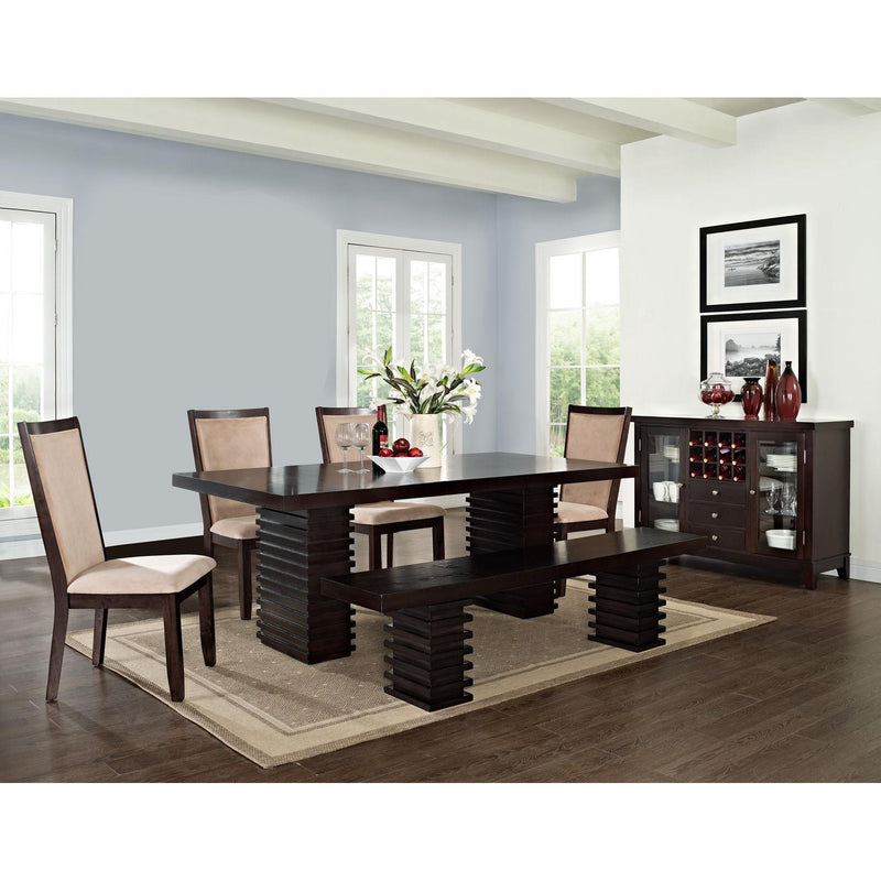 Steve Silver Furniture Briana Dining Table with Pedestal Base BN4848B/BN4848T IMAGE 5