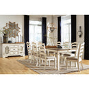  Signature Design by Ashley Realyn D743D5 9 pc Dining Set IMAGE 2