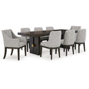  Signature Design by Ashley Burkhaus D984D7 9 pc Dining Set IMAGE 1