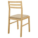 Coaster Furniture Bucknell 130006 3-piece Round Drop Leaf Dining Table Set - Natural IMAGE 10