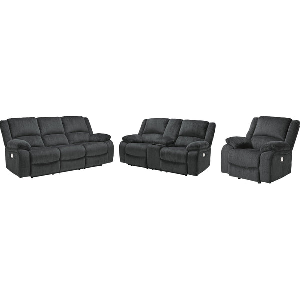  Signature Design by Ashley Draycoll 76504U5 3 pc Power Reclining Living Room Set IMAGE 1
