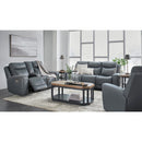  Signature Design by Ashley Mindanao U59504U2 3 pc Power Reclining Living Room Set - Steel IMAGE 1