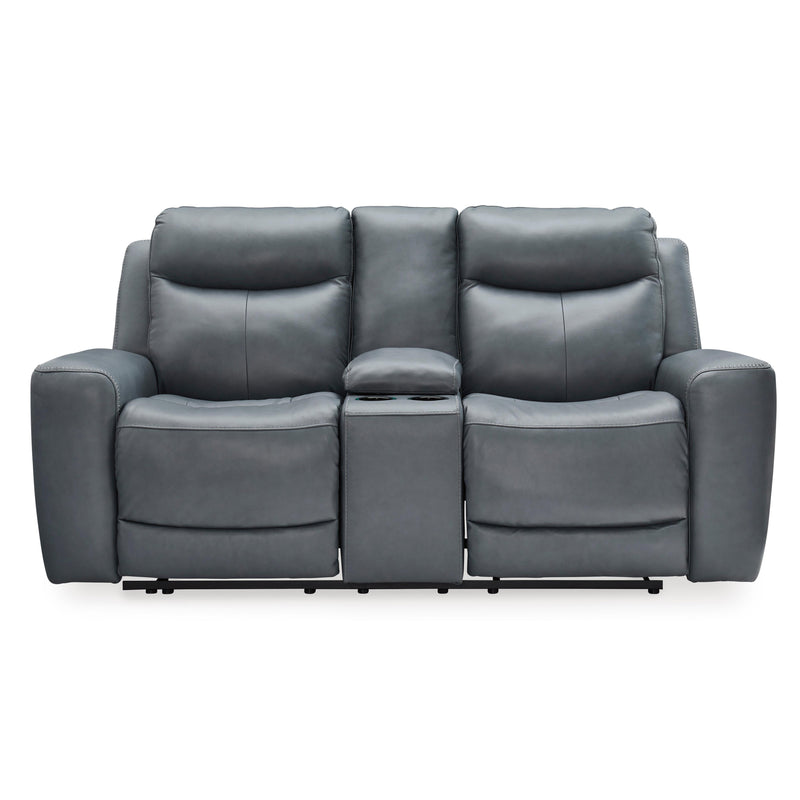  Signature Design by Ashley Mindanao U59504U2 3 pc Power Reclining Living Room Set - Steel IMAGE 5