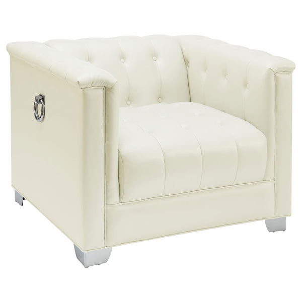 Coaster Furniture Chaviano Stationary Leather Look Chair 505393 IMAGE 1