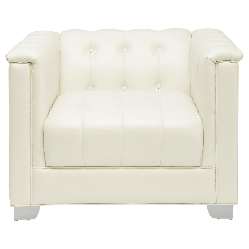 Coaster Furniture Chaviano Stationary Leather Look Chair 505393 IMAGE 2