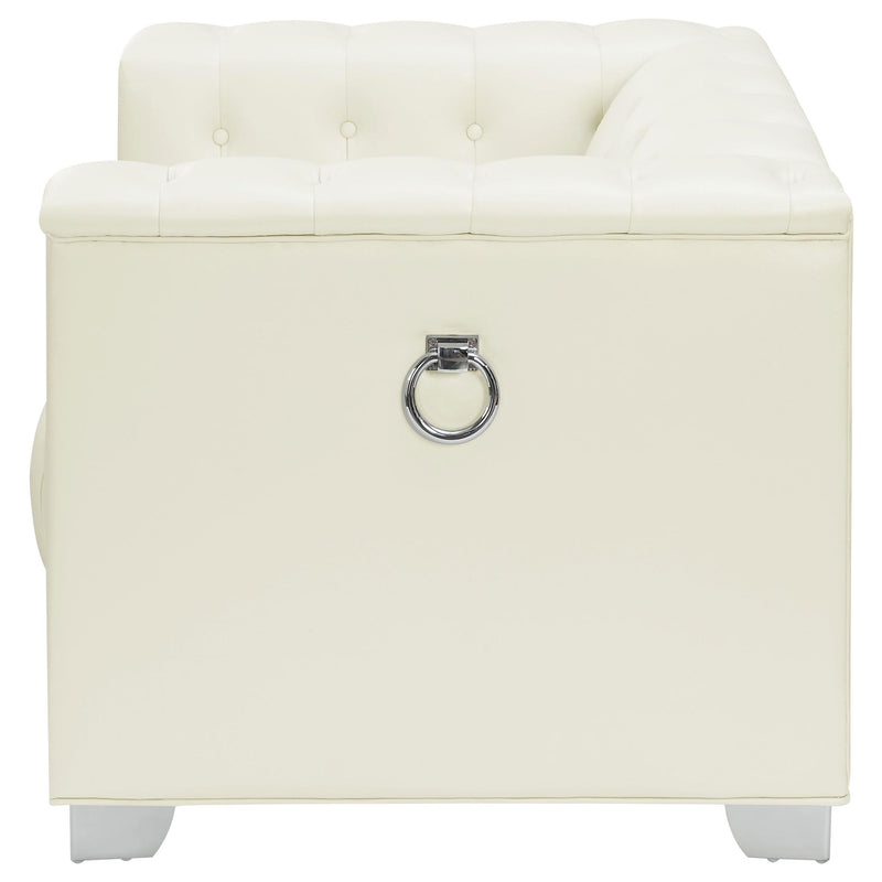 Coaster Furniture Chaviano Stationary Leather Look Chair 505393 IMAGE 4