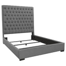 Coaster Furniture Camille Queen Upholstered Platform Bed 300621Q IMAGE 1