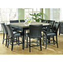 Steve Silver Furniture Monarch Counter Height Dining Table with Marble Top MC5454PT IMAGE 1