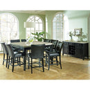 Steve Silver Furniture Monarch Counter Height Dining Table with Marble Top MC5454PT IMAGE 2