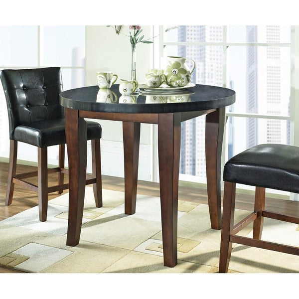 Steve Silver Furniture Round Granite Bello Pub Height Dining Table with Granite Top MG600PT IMAGE 1
