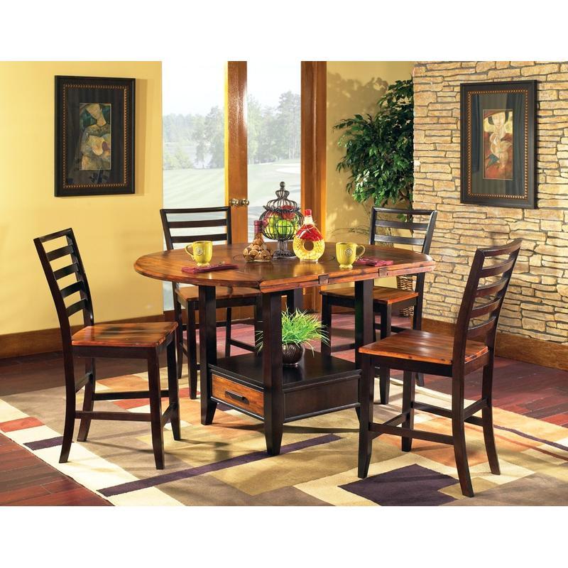 Steve Silver Furniture Round Abaco Counter Height Dining Table with Pedestal Base AB200PTB IMAGE 1