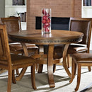 Steve Silver Furniture Round Ashbrook Dining Table with Pedestal Base AB480T IMAGE 1