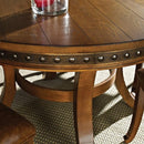 Steve Silver Furniture Round Ashbrook Dining Table with Pedestal Base AB480T IMAGE 2