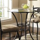 Steve Silver Furniture Brookfield Counter Height Dining Table with Glass Top & Pedestal Base BK360GT/BK360PB IMAGE 2