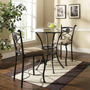 Steve Silver Furniture Brookfield Counter Height Dining Table with Glass Top & Pedestal Base BK360GT/BK360PB IMAGE 3