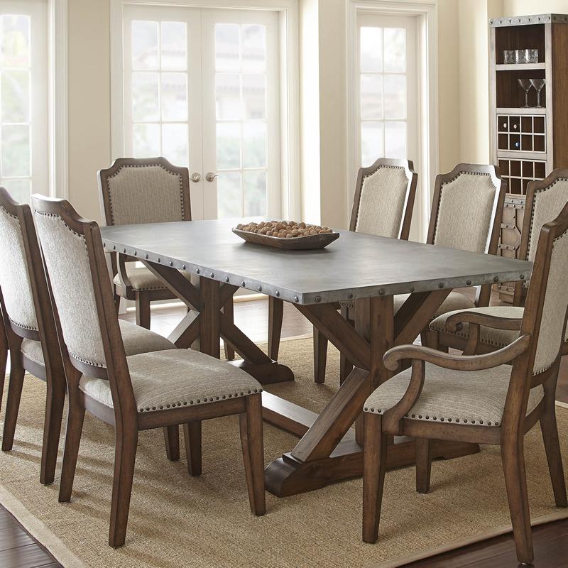 Steve Silver Furniture Wayland Dining Table with Pedestal Base WY500T IMAGE 1