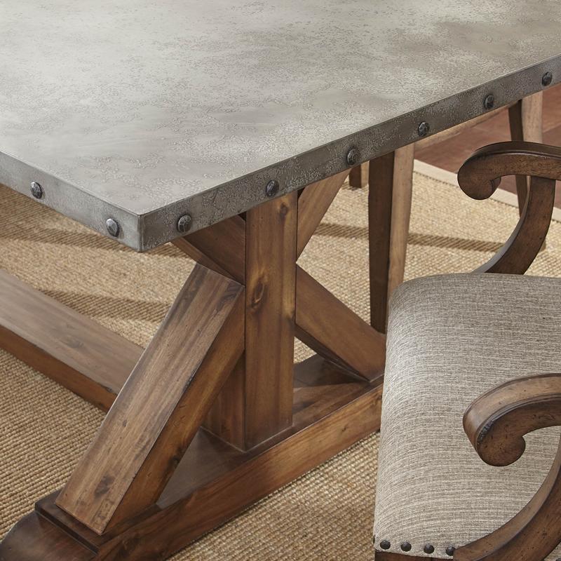 Steve Silver Furniture Wayland Dining Table with Pedestal Base WY500T IMAGE 2