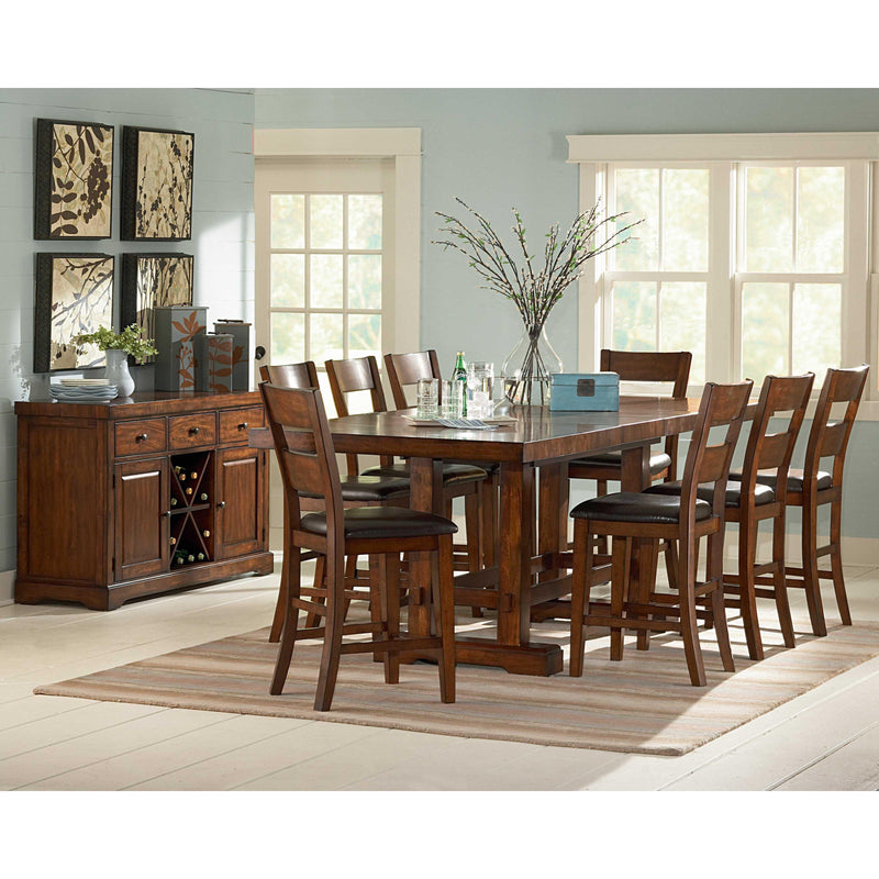 Steve Silver Furniture Zappa Counter Height Dining Table with Trestle Base ZP550PT IMAGE 3