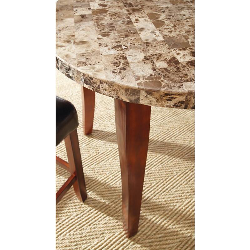 Steve Silver Furniture Round Montibello Counter Height Dining Table with Stone Top MN600PT IMAGE 2