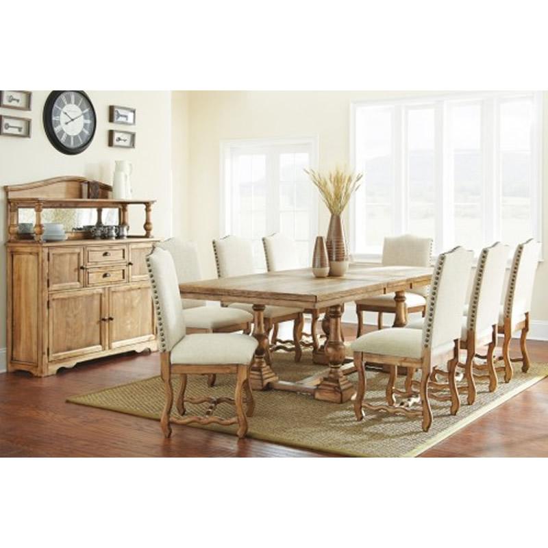 Steve Silver Furniture Plymouth Dining Table with Trestle Base LY400T IMAGE 2