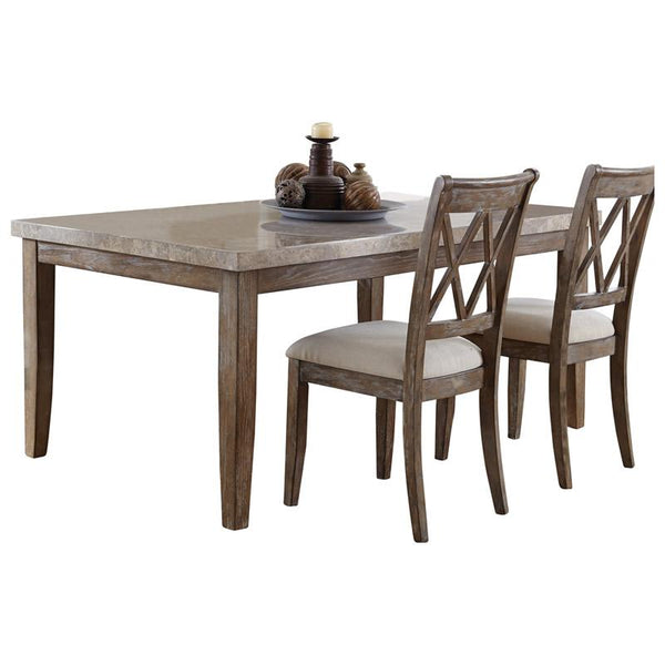 Steve Silver Furniture Franco Dining Table with Marble Top FR500WT IMAGE 1
