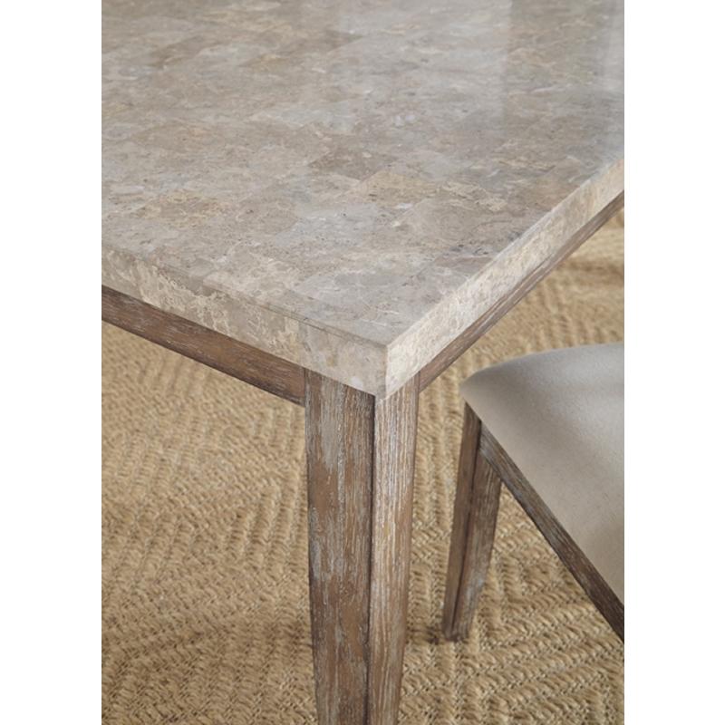 Steve Silver Furniture Franco Dining Table with Marble Top FR500WT IMAGE 2