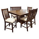 Steve Silver Furniture Square Kayan Counter Height Dining Table with Pedestal Base KY550PB/KY550PT IMAGE 2